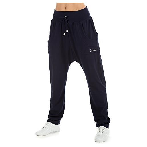 WINSHAPE wh13-pantaloni sportivi unisex da donna, pantaloni da allenamento, nero, m