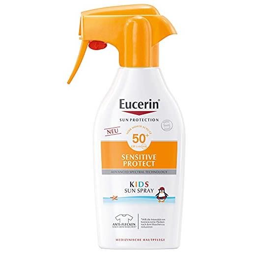 Eucerin sensitive protect spf 50+ kids sun spray, lozione 300 ml