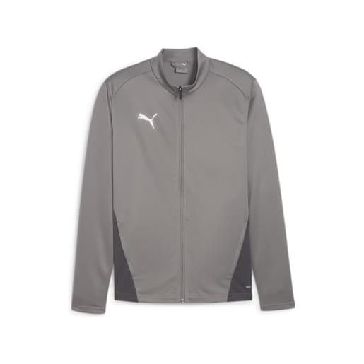 PUMA teamgoal training jacket, giacca track unisex, bianco-piuma grigio, l