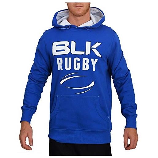 BLK big logo hoody, abbigliamento teamsport uomo, azzurro/bianco, 140
