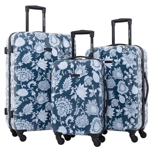 Travelers Club bella caronia - set di valigie a mano, 3 pezzi o 50 m, motivo reale, 20 carry-on, bella caronia - set di valigie a mano, 3 pezzi o 50,8 cm