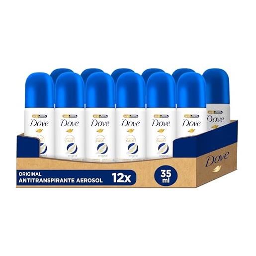 Dove advanced care deodorante originale protezione 72 ore spray 35 ml, confezione da 6 pezzi