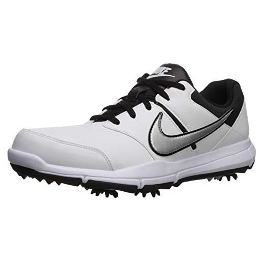 Nike durasport 4, scarpe da golf uomo, bianco (white/metallic silver/black 100), 44 eu