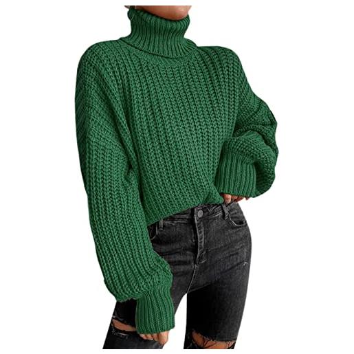 Kobilee maglione dolcevita donna lana curvy cashmere sweater manica lunga collo alto elegante pullover felpa lungo ampio felpata maglia maglione morbido invernale