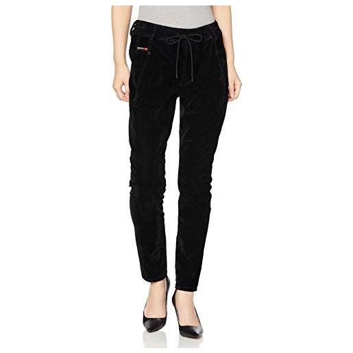 Diesel krailey-ne 069tb jeans elasticizzati da donna boyfriend, nero , 27w