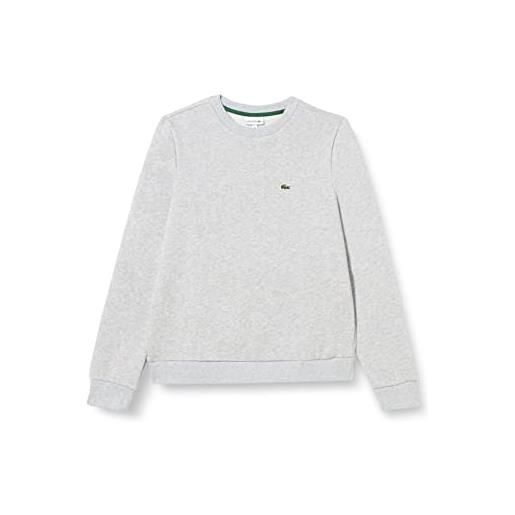 Lacoste sj5284, felpa bambini e ragazzi, grigio (silver chine), 16 anni