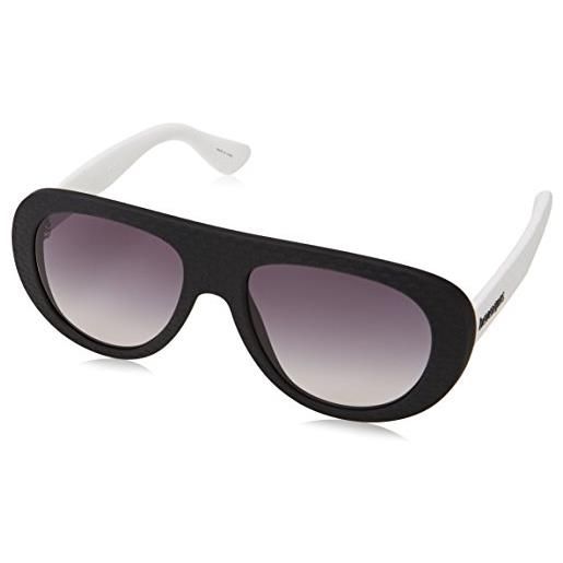 Havaianas rio/m ls r0t 54 occhiali da sole, nero (black white/gy grey), unisex-adulto