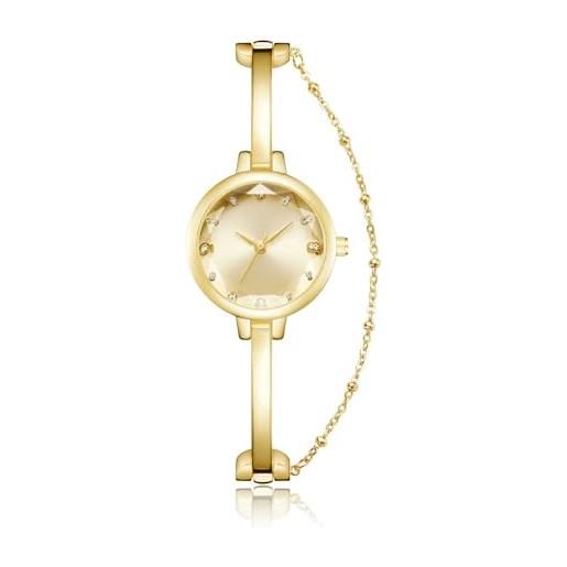 CIVO orologio-donna-con-bracciale acciaio-inossidabile-oro analogico quarzo - orologio da polso donna impermeabile classico orologio vestito elegante moda, regalo donna