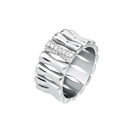 Morellato anello donna in argento 925‰ riciclato, collezione essenza - sawa20012