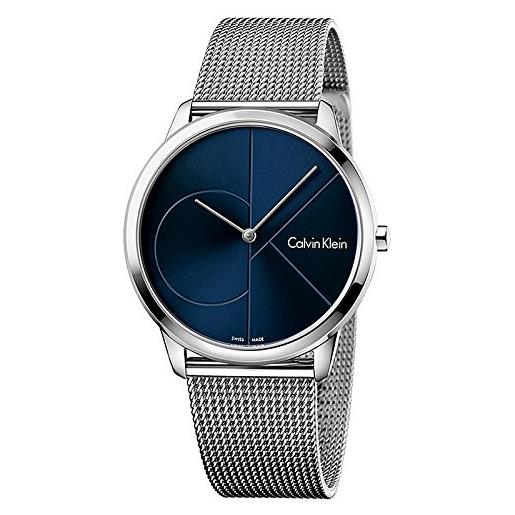 Calvin Klein minimal k3m2112n orologio da uomo, bracciale