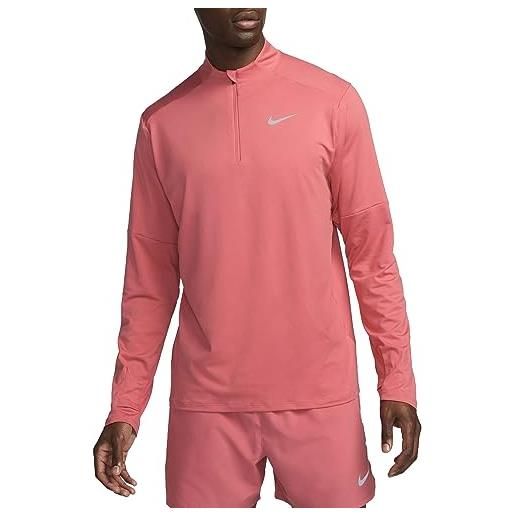 Nike dd4756-655 m nk df elmnt top hz maglia lunga uomo adobe/reflective silv taglia xl