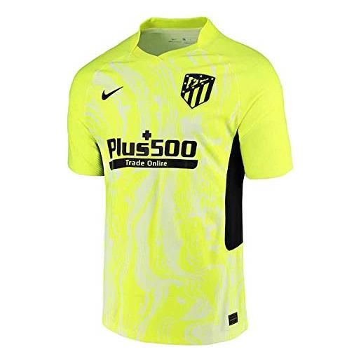 Nike atm m vapor mtch jsy ss 3r, t-shirt uomo, volt/(black) (full sponsor), xs