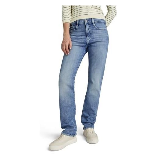 G-STAR RAW strace straight jeans donna, nero (worn in black moon d23951-d632-g108), 33w / 34l
