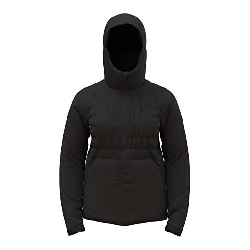 Odlo giacca isolante ascent s-thermic con cappuccio, nero, l donna