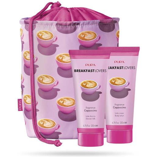 Pupa breakfast lovers kit 1 latte doccia 200ml+latte corpo 200ml 001 cappuccino