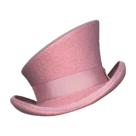 IQYU cappello invernale asimmetrico cilindro cappello di lana da donna unisex cappello steam punk cappello cilindro moda cappello cappello decorativo cappello da sci set uomo, rd2, taglia unica