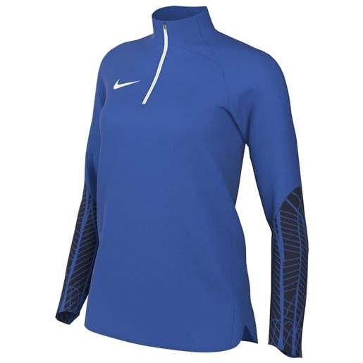 Nike dr2296-463 w nk df strk23 dril top giacca donna royal blue/obsidian/royal blue/white l