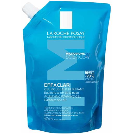 La Roche-Posay effaclar - cleansing gel +m refill detergente schiumogeno, 400ml