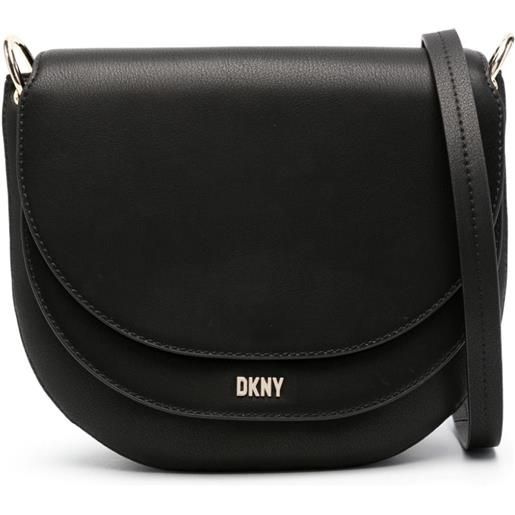 DKNY borsa a tracolla con logo - nero