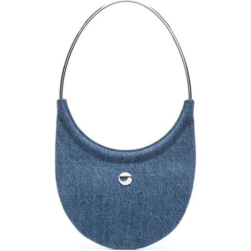 Coperni borsa a spalla ring swipe denim - blu