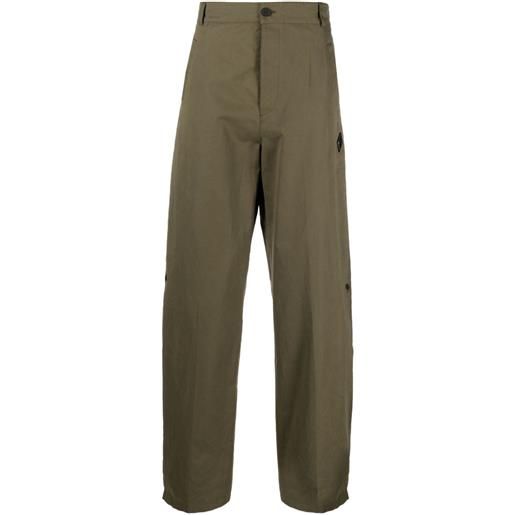A-COLD-WALL* pantaloni dritti con applicazione - verde
