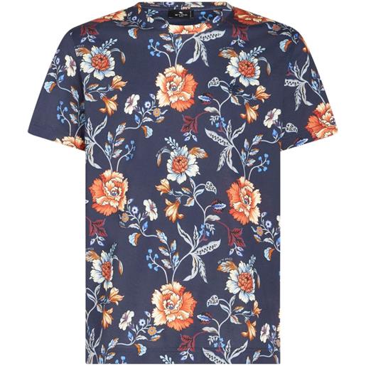 ETRO t-shirt a fiori - blu