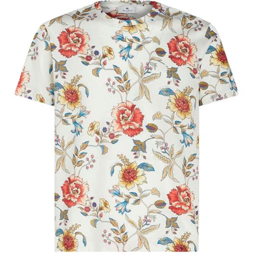 ETRO t-shirt a fiori - bianco