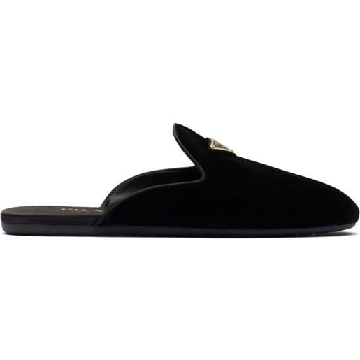 Prada slippers con logo - nero