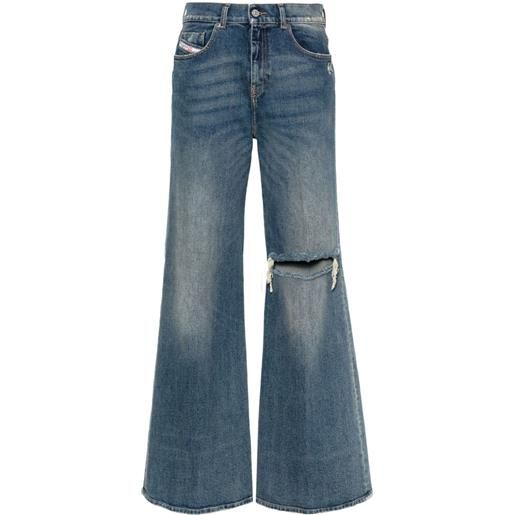 Diesel jeans d-akemi a gamba ampia 1978 - blu