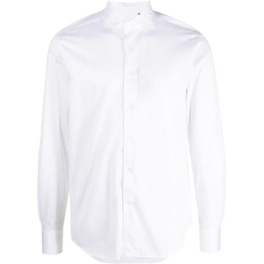 Corneliani camicia con colletto ampio - bianco
