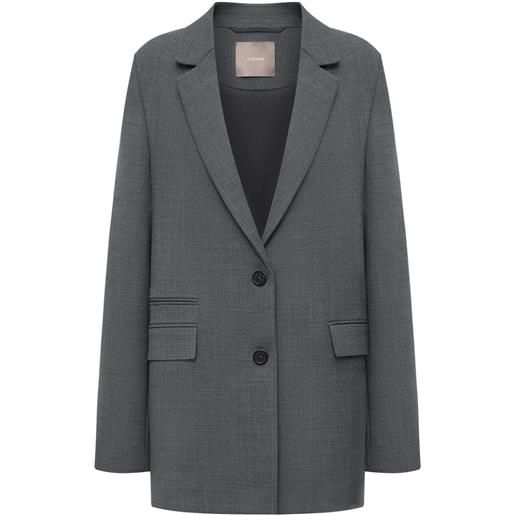12 STOREEZ blazer con revers classici - grigio