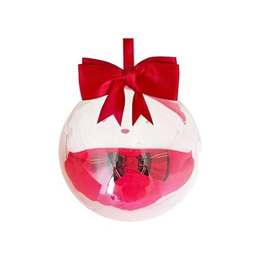 Ellepi idea regalo natalizia sfera plexiglass + tutina in ciniglia il mio natale bq3018 (1 mese)