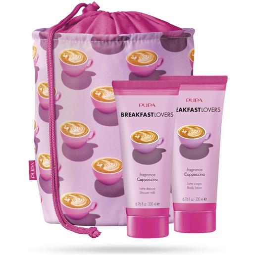 Pupa breakfast lovers kit 1 latte doccia 200ml+latte corpo 200ml 001 cappuccino