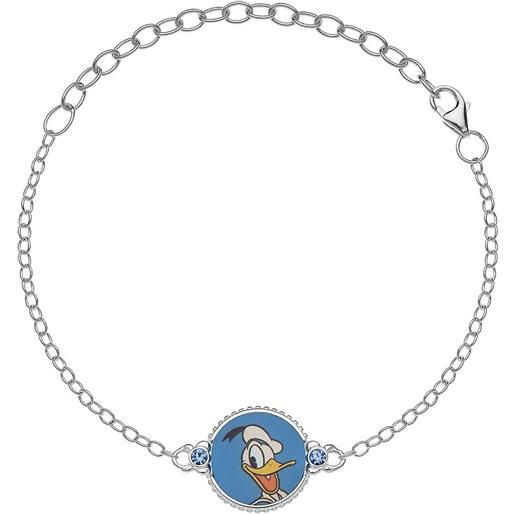Disney bracciale con charms bambino argento 925 gioiello Disney donald duck and daisy bs00022sl-p