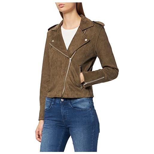 Peppercorn tania biker jacket, giacca da motociclista, donna, marrone (3958 army brown), s