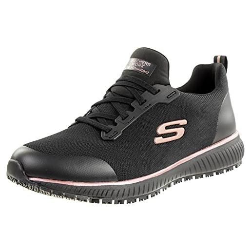 Skechers squad sr, scarpe da ginnastica donna, navy flat knit, 37 eu