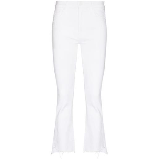 MOTHER jeans crop the insider step fray - bianco
