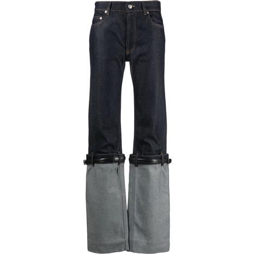 Coperni jeans hybrid con cintura - blu
