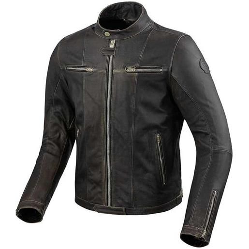Revit roswell leather jacket marrone 46 uomo
