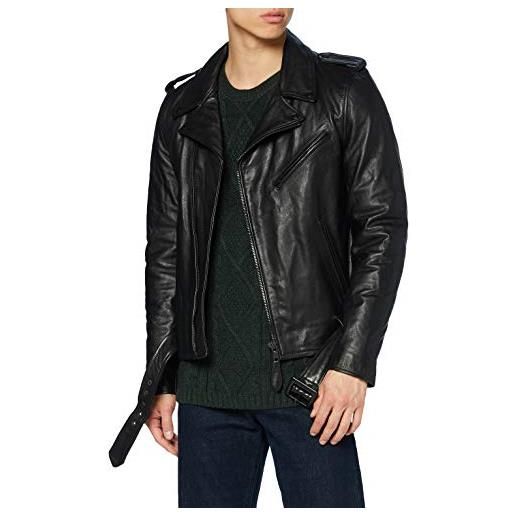 Schott nyc lc1140blk giacca di pelle, nero, medium uomo