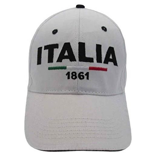 BrolloGroup cappello con visiera italia ricamato taglia da adulto ps 11056 (bordeaux)