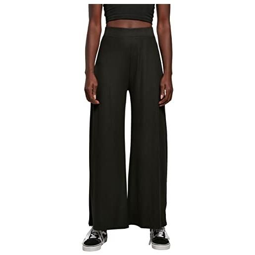 Urban Classics pantaloni da donna a coste in jersey, nero, xxxxl