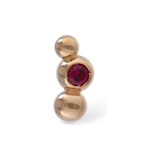 DODO orecchino bollicine in oro rosa 9kt / rubino