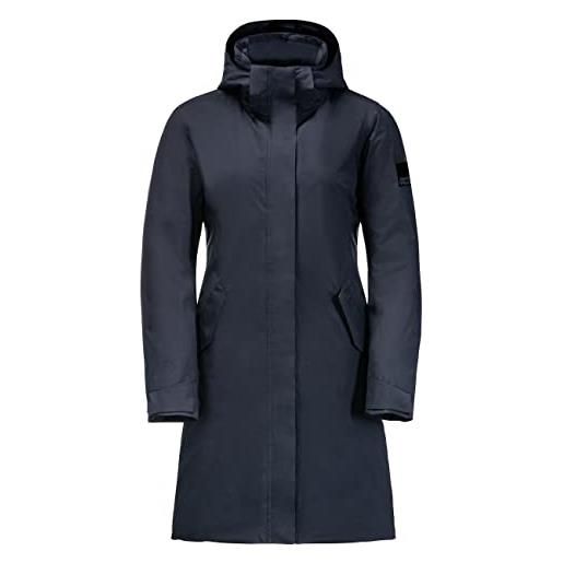Jack Wolfskin cold bay coat, giacca donna, phantom, medium