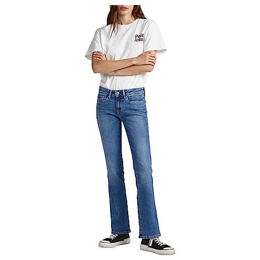 Pepe Jeans piccadilly, jeans donna, grigio (denim-ug6), 33w / 32l