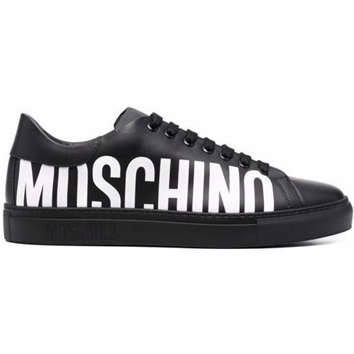 MOSCHINO COUTURE moschino - sneakers in pelle con logo couture