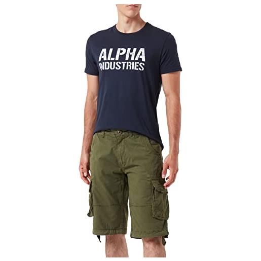 Alpha industries pantaloncini jet short uomo, light olive, 38