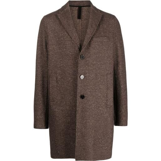 Harris Wharf London cappotto monopetto - marrone