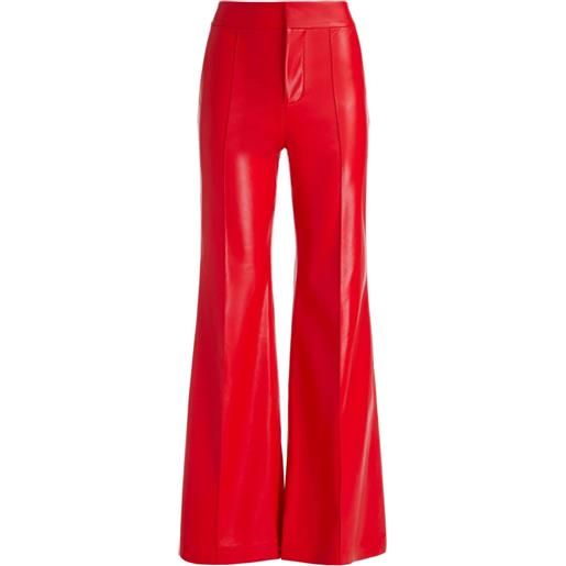 alice + olivia pantaloni svasati dylan - rosso