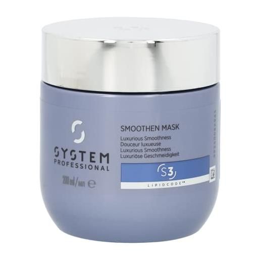 Wella Professionals system professional s-we-046-02 smoothen mask, morbidezza lussuosa, 200 ml